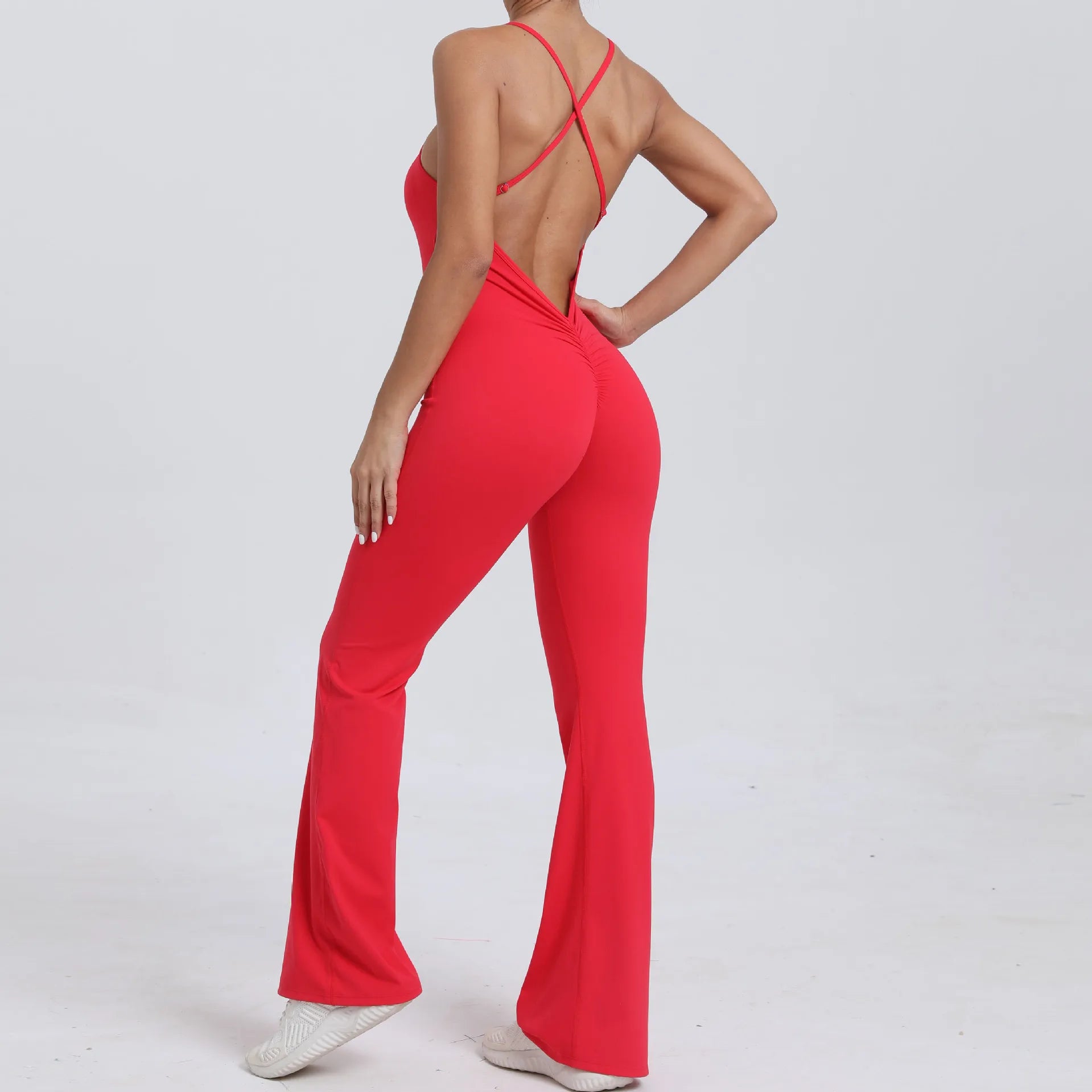 Workout Clothes Women Tracksuit Yoga Set Backless Jumpsuits One Piece Fitness Workout Rompers Sportswear Push Up Gym Set