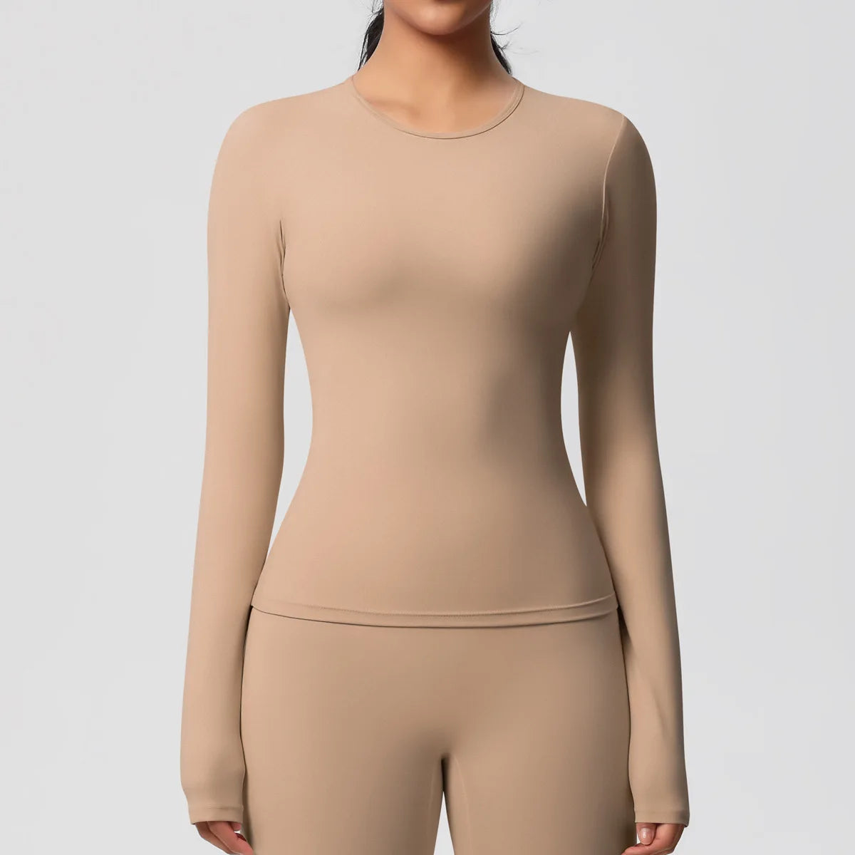 Yoga Shirts For Women Long Sleeve Fitness Running Push Up Gym Clothes Workout Dry Fit Breathable High Elastic Sports Top