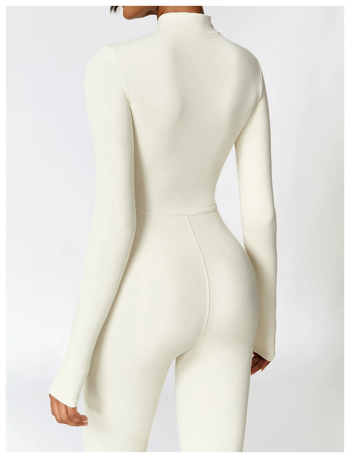 Women Tracksuit Yoga Set One Piece Jumpsuit Zipper Long Sleeved Fitness Sports Bodysuit Gym Push Up Workout Clothes Sportswear