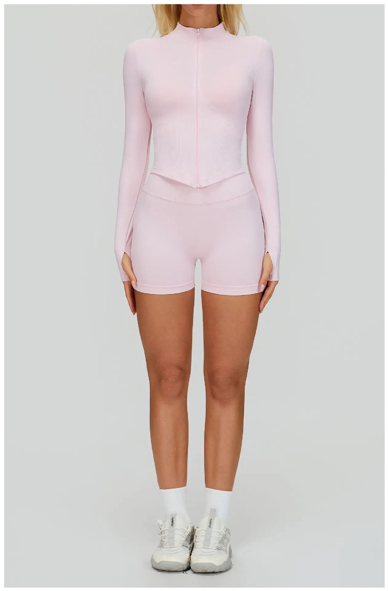 Seamless Yoga Suit 2PCS Sports Set Women Tracksuit Gym Running Workout Clothes Sports Long Sleeve Athletic Wear Yoga Clothing