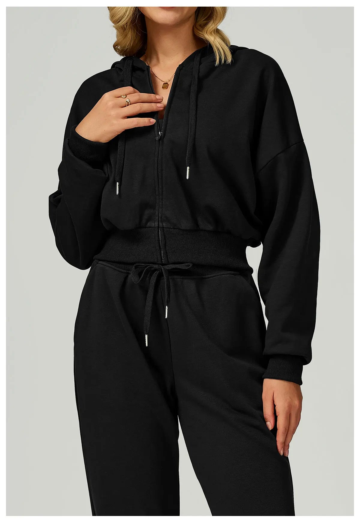 Winter Zipper Sports Hoodie for Women Hooded Long Sleeved Casual Loose and Versatile Hoodie Women Running and Fitness Sportswear