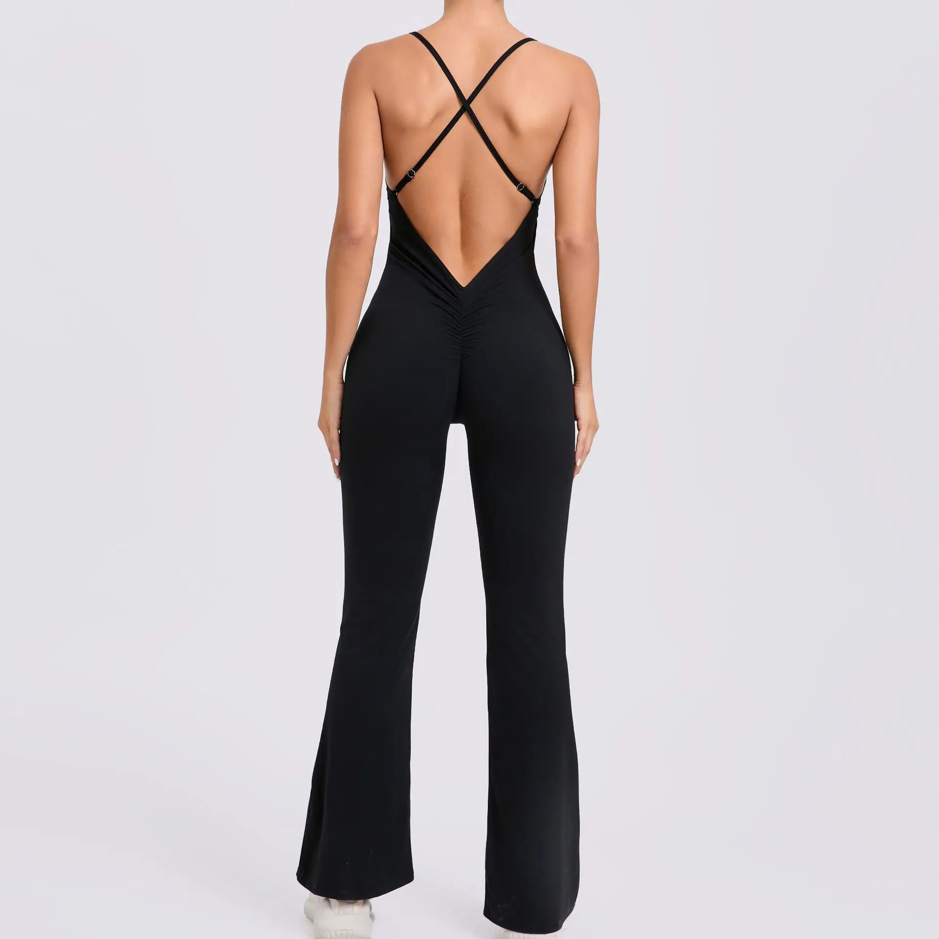 Workout Clothes Women Tracksuit Yoga Set Backless Jumpsuits One Piece Fitness Workout Rompers Sportswear Push Up Gym Set