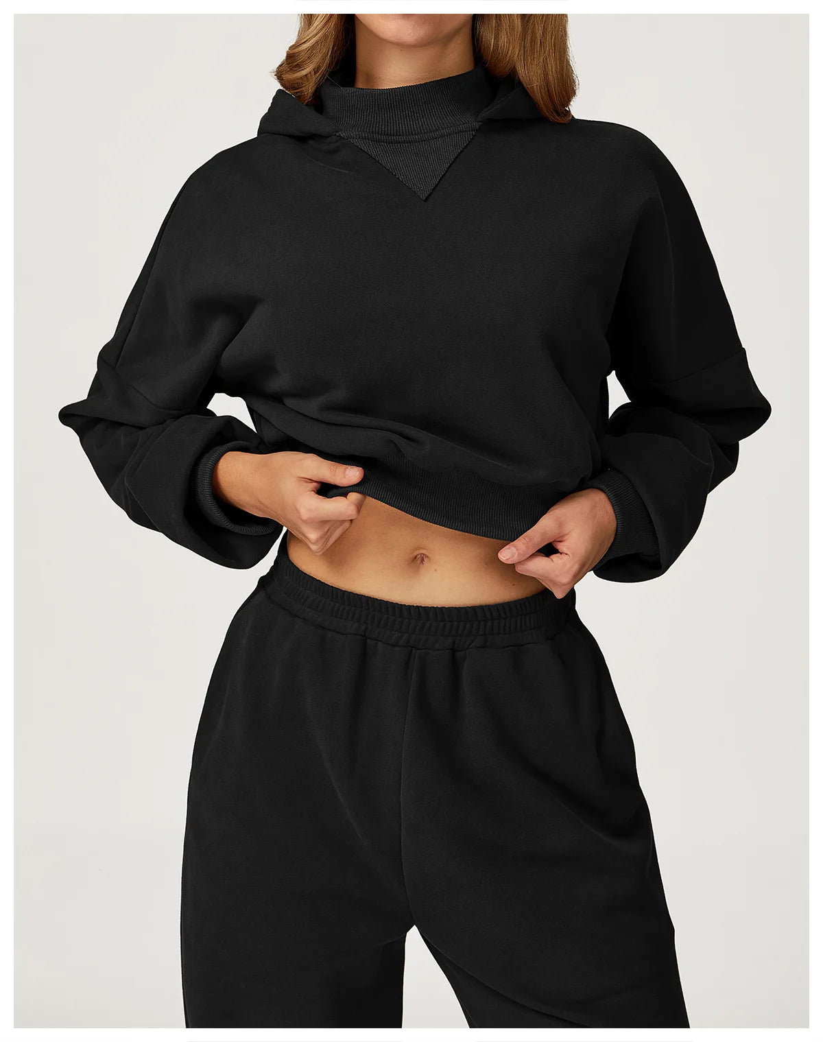 Long Sleeved Hooded Sweatshirt Winter Casual Loose Jacket Women's Long Sleeved Outdoor Running and Fitness Sportswear