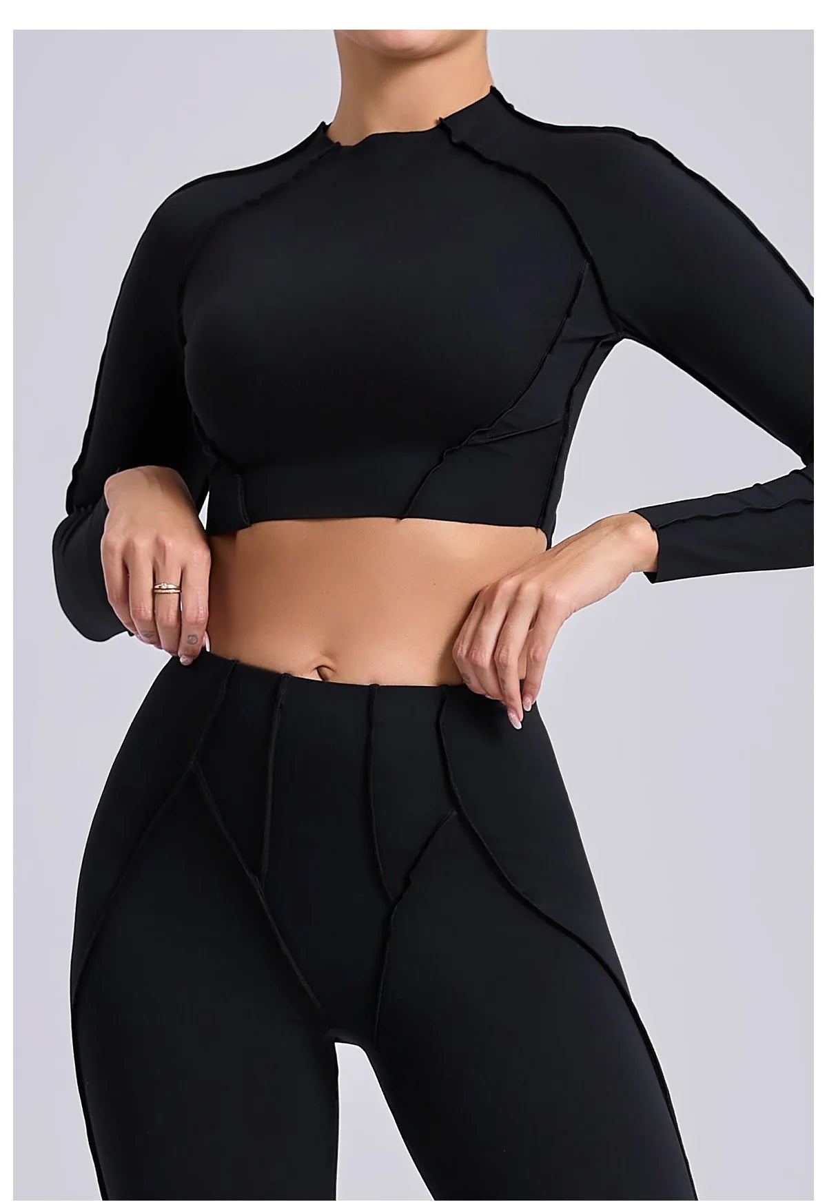Long Sleeve Workout Top Gym T-shirt Pilates Clothes Women Active Wear Sports Shirt Elastic Fitness Yoga Clothing Running Shirts