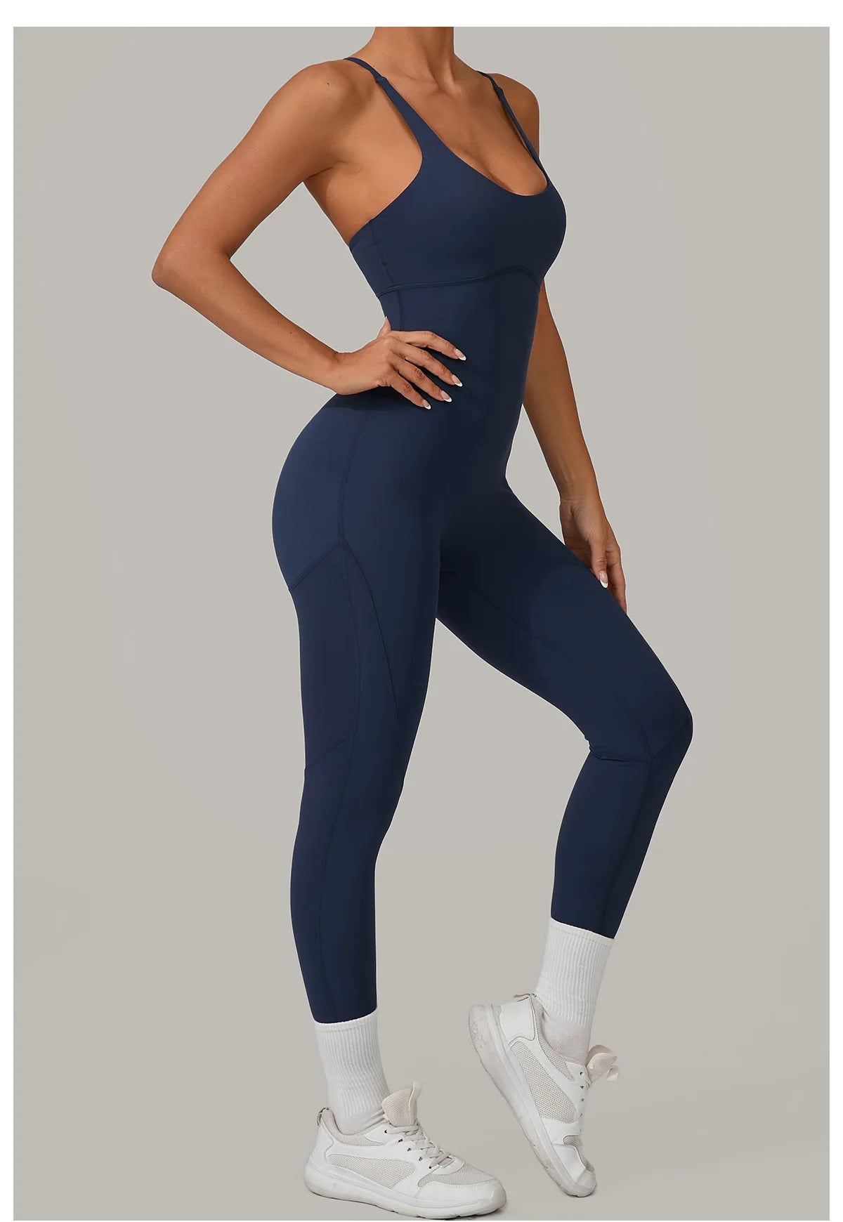 Women's Tracksuit Jumpsuits One-Piece Suit Sleeveless Yoga Set Gym Push Up Workout Clothes Fitness Bodysuit Sportswear Rompers