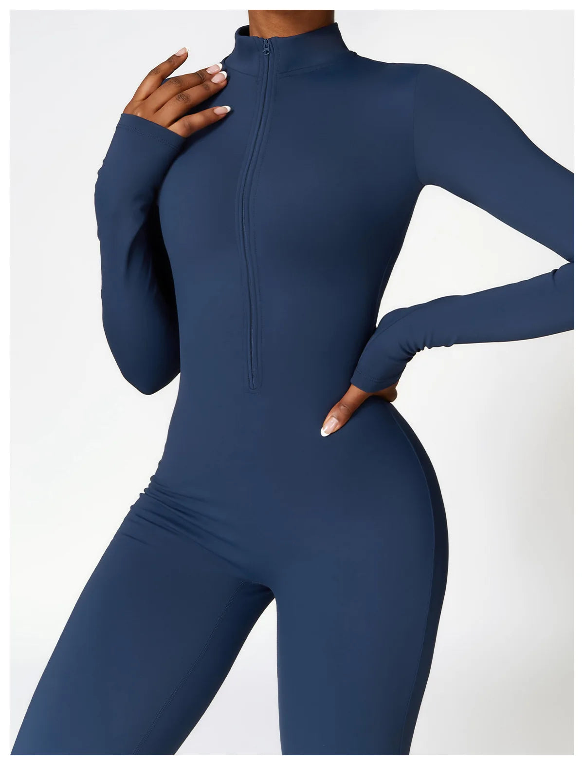 Winter Zipper Workout Jumpsuit Sports Overalls Women Gym Clothing Running Fitness Suit Gym Tracksuit Push Up Sportswear Yoga Set