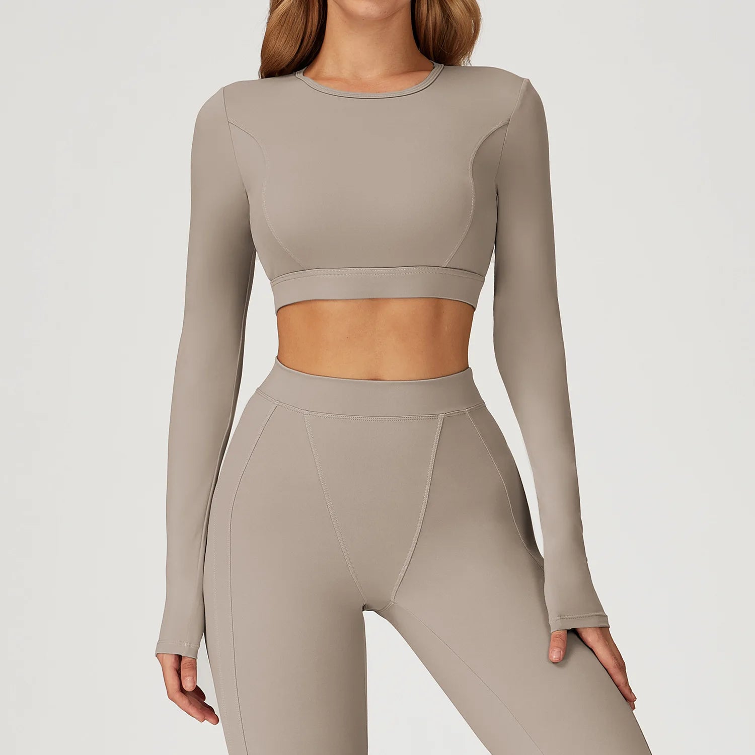 Women Yoga Shirts Crop Top Yoga Long Sleeves Shirts for Women Yoga Sports Running Fitness Gym Clothes Push Up Workout Tops