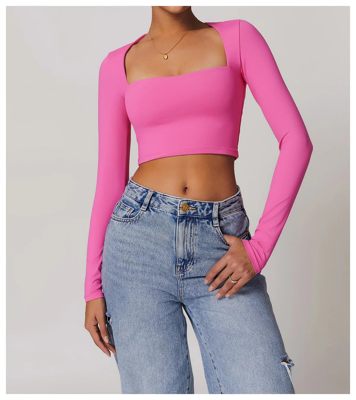 Women Yoga Long sleeved Women's Outdoor Running Fitness Wear T-shirt Sport Long Sleeved Yoga Shirt Gym Push Up Workout Top