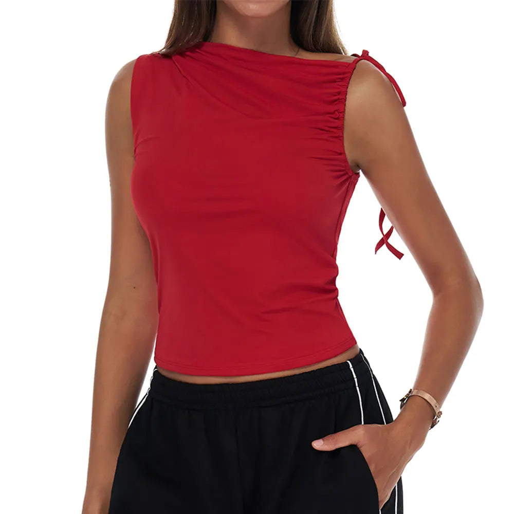 Sexy Shoulder Sports Shirt Vest Loose Breathable Quick Drying Top Gym Running Fitness Yoga Clothing Lightweight Tops For Women