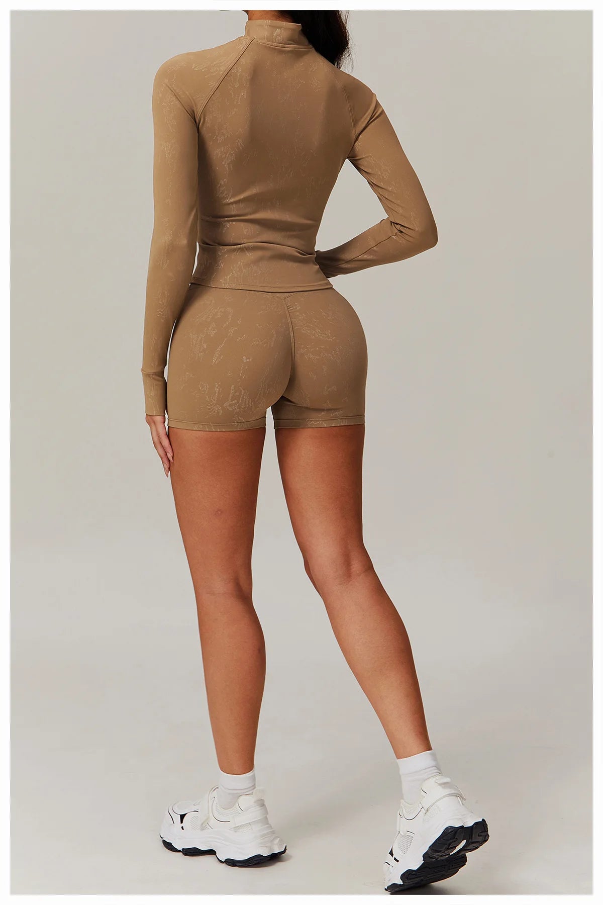 Zipper Jacket Women Yoga T-shirts Crop Tops Solid Sports Top Long Sleeve Running Shirts Sexy Quick Dry Fitness Gym Sport Wear