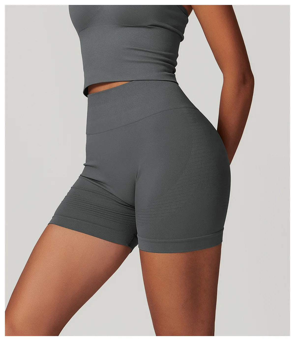 Seamless Women Yoga Shorts High Waist Workout Shorts Fitness Yoga Lift Butt Fitness Ladies Yoga Tights Gym Running Short Pants