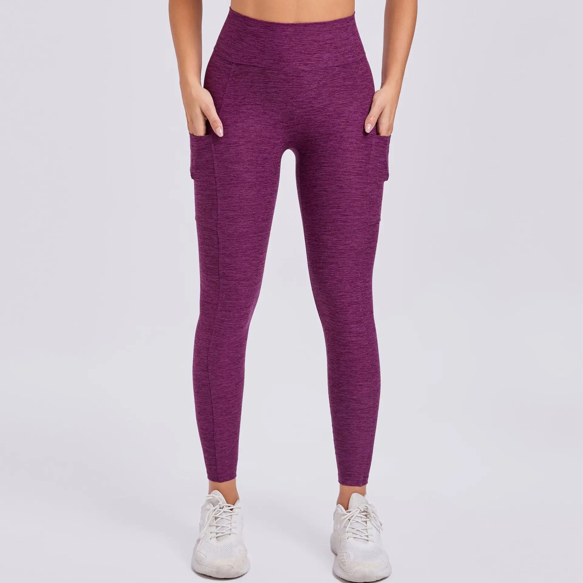 Women Sport Fitness Leggings High Waist Elastic Yoga Pants Training Running Scrunch Butt Gym Leggings Breathable Leggings Female