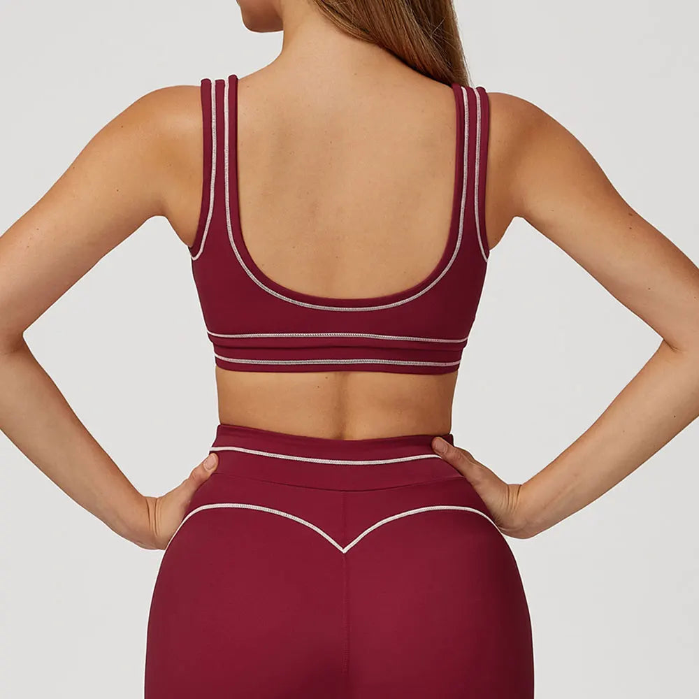 Women Breathable Sports Underwear Shockproof Fitness Top Push Up Gym Crop Top Brassiere Sport Bra Gym Workout Top Yoga Bra