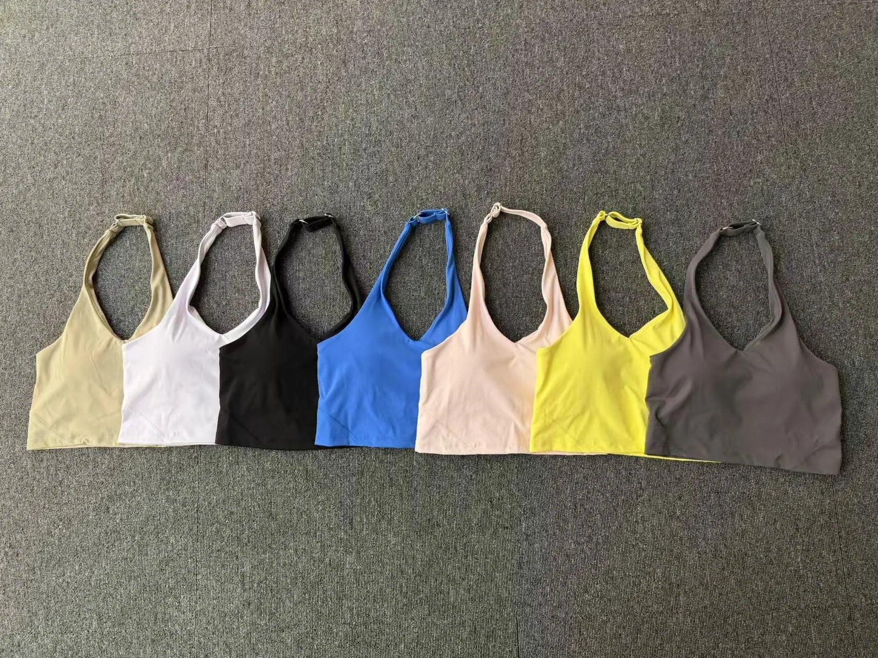 Sexy Impact Sports Bra Women Halter Top High Support Push-up Open Back Gym Bra Shockproof Running Fitness Yoga Workout Underwear