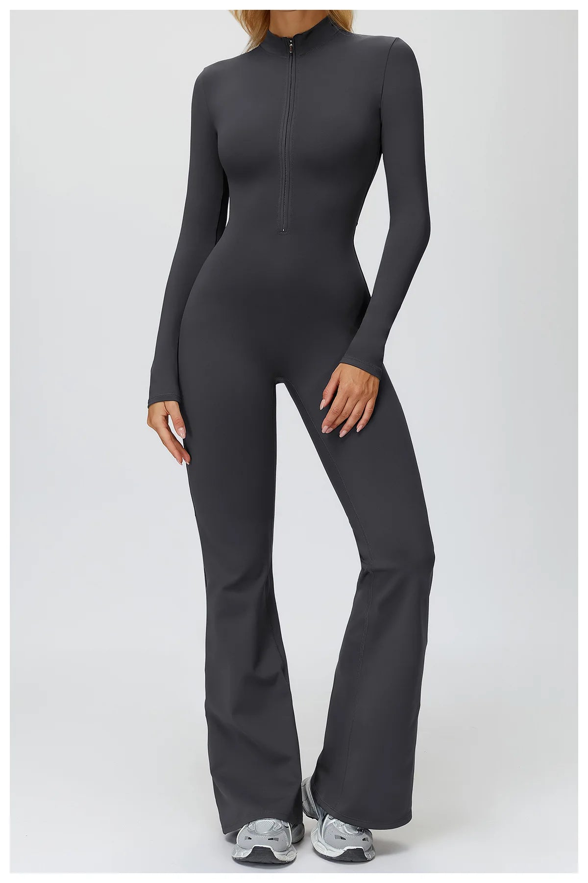 Winter Yoga Suit Gym Set Women Tracksuit Thicken Sportswear Zipper Fitness Long Sleeved Sports Jumpsuit Push Up Workout Clothes