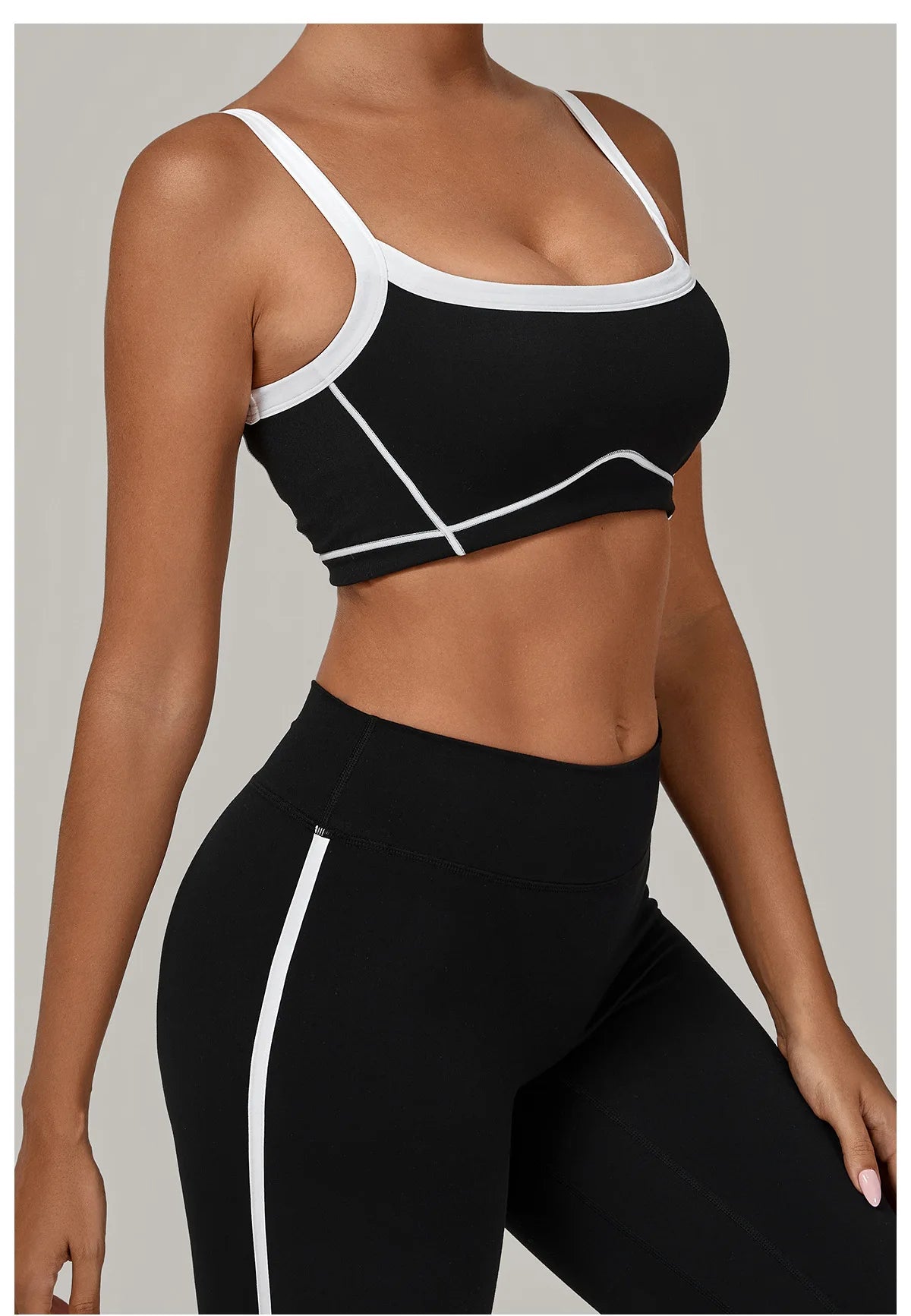 Patchwork Sports Bra Anti-Sweat Fitness Top Women Yoga Bra Shockproof Crop Top Push Up Sport Bra High Strength Gym Workout Top