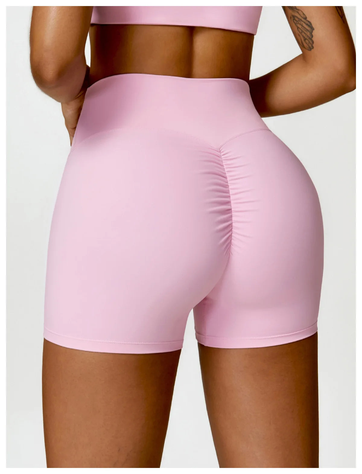 Women Sports Short Yoga Legging Shorts Squat Proof High Waist Fitness Tight Shorts Cycling Running Push Up Workout Gym Shorts
