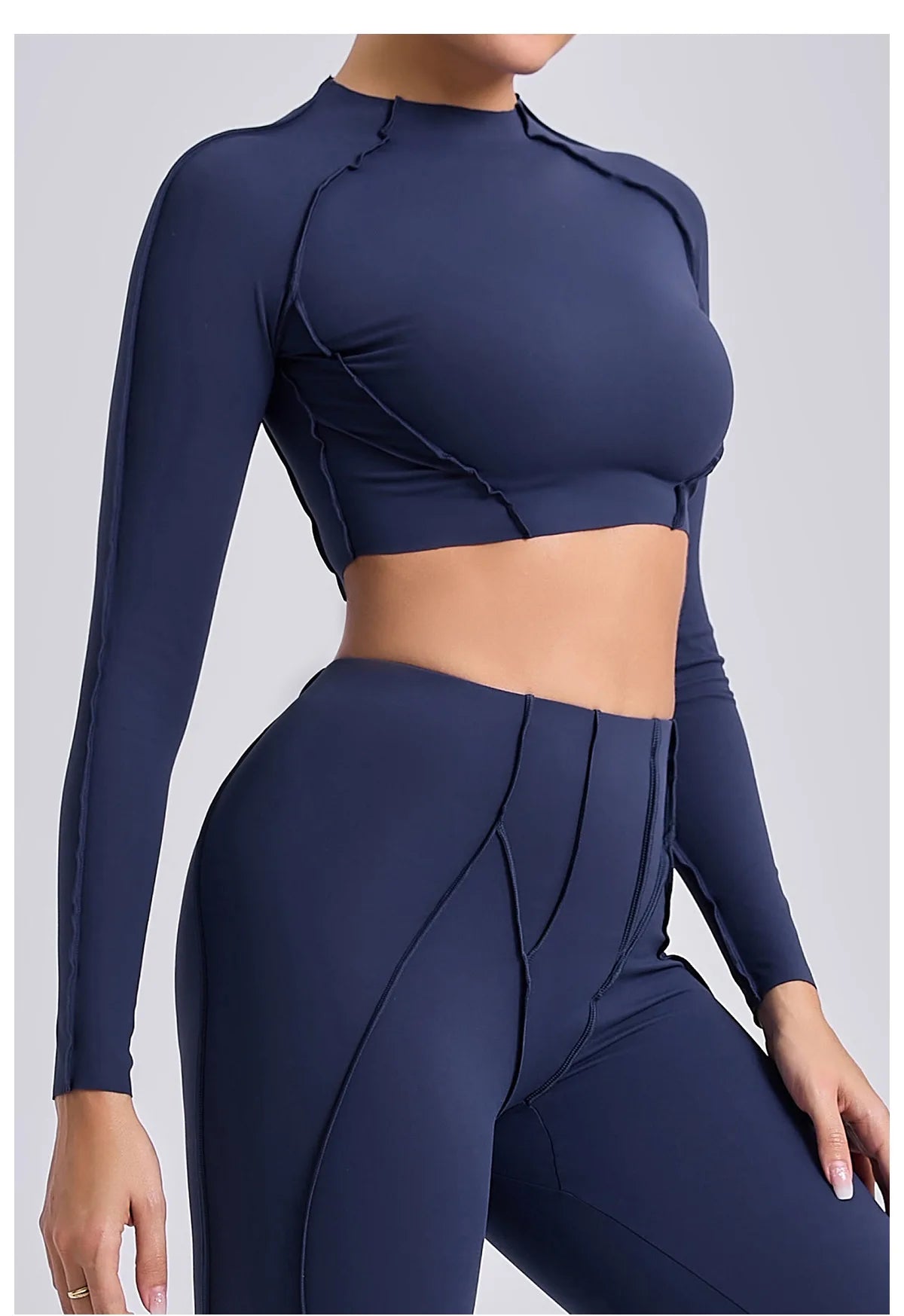Long Sleeve Workout Top Gym T-shirt Pilates Clothes Women Active Wear Sports Shirt Elastic Fitness Yoga Clothing Running Shirts