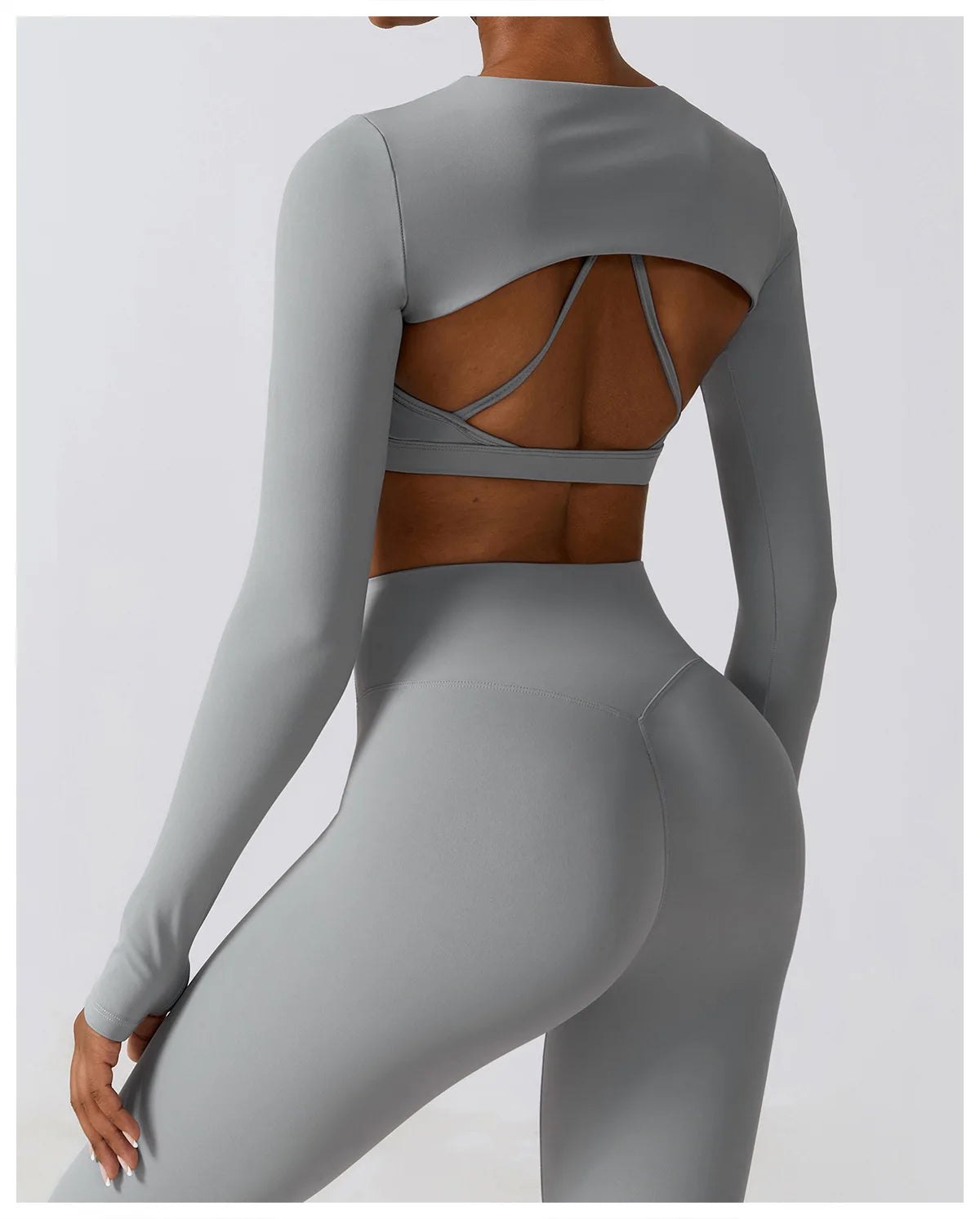 Sports Camisole Yoga Long Sleeved 1 Piece Shawl Yoga Top Nude Fitness Yop Gym Push Ups Workout Tops Running Sports Smock