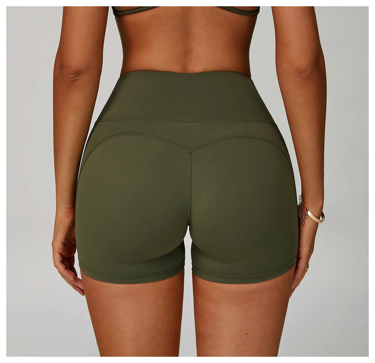 Impact Shorts Women Yoga Shorts High Waist Workout Lift Peach Butt Fitness Tight Gym Running Body Shaper Pants Casual Sportswear
