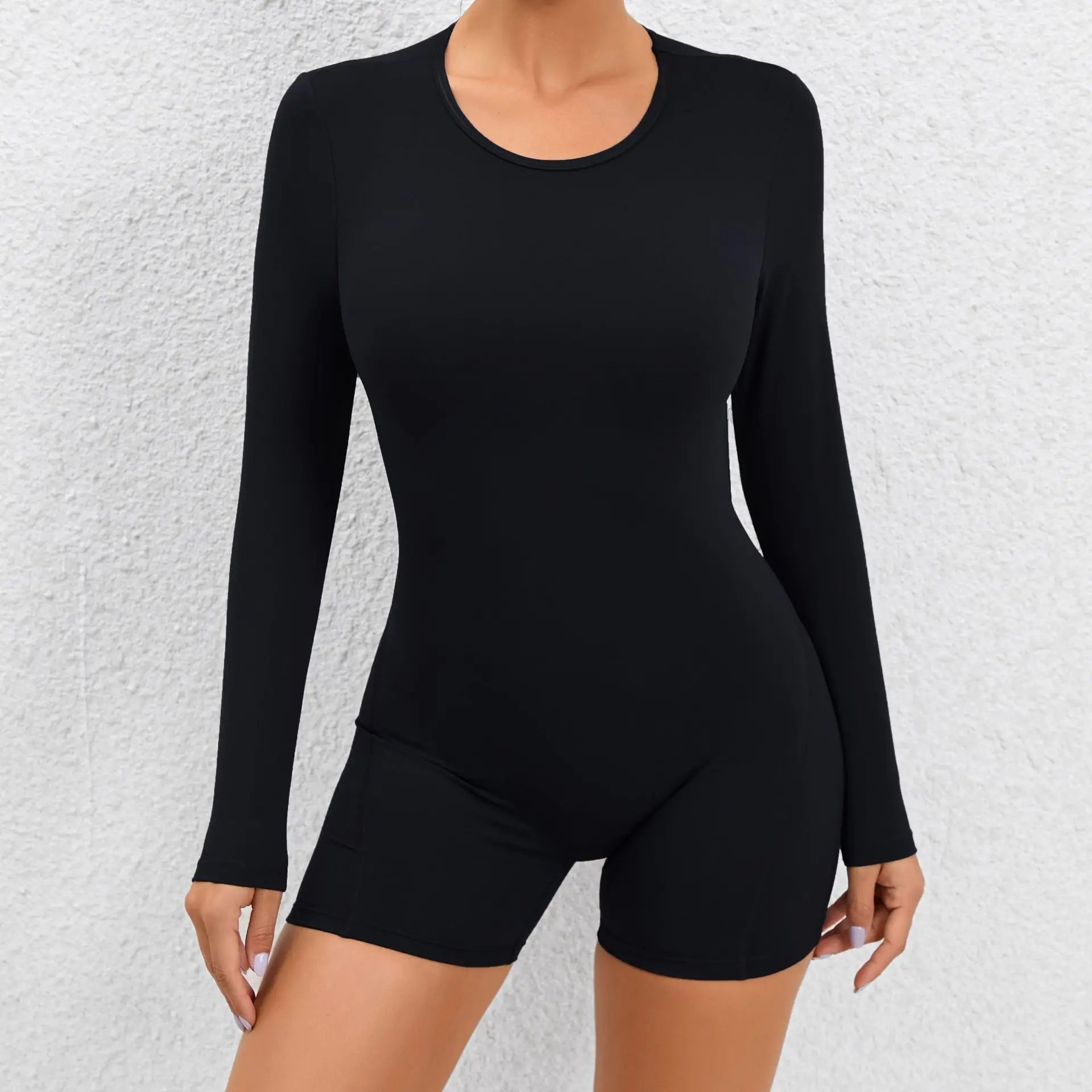Women's Tracksuit Yoga Set Push Up Sports Jumpsuits Long Sleeves Fitness Rompers Sleeveless Sportswear Gym Set Workout Clothes