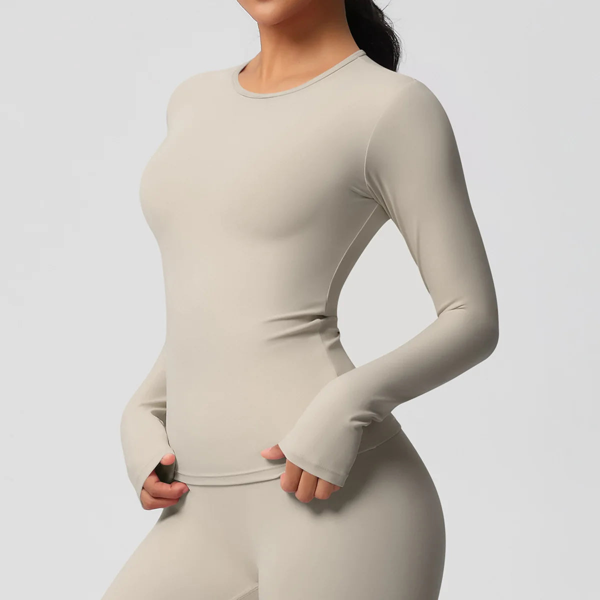 Yoga Shirts For Women Long Sleeve Fitness Running Push Up Gym Clothes Workout Dry Fit Breathable High Elastic Sports Top