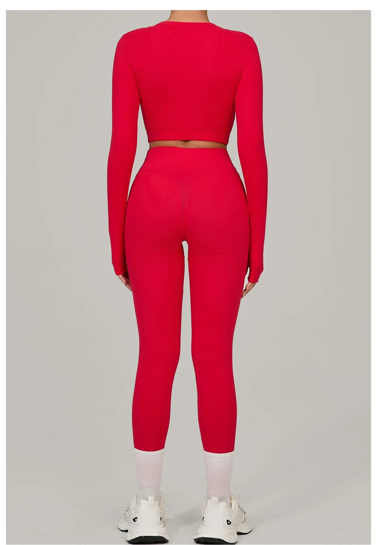 Women Tracksuit 2PCS Yoga Suit Sports Set Women Quick-Drying Gym Set Running Workout Long Sleeve Sports Shirt Yoga Clothing