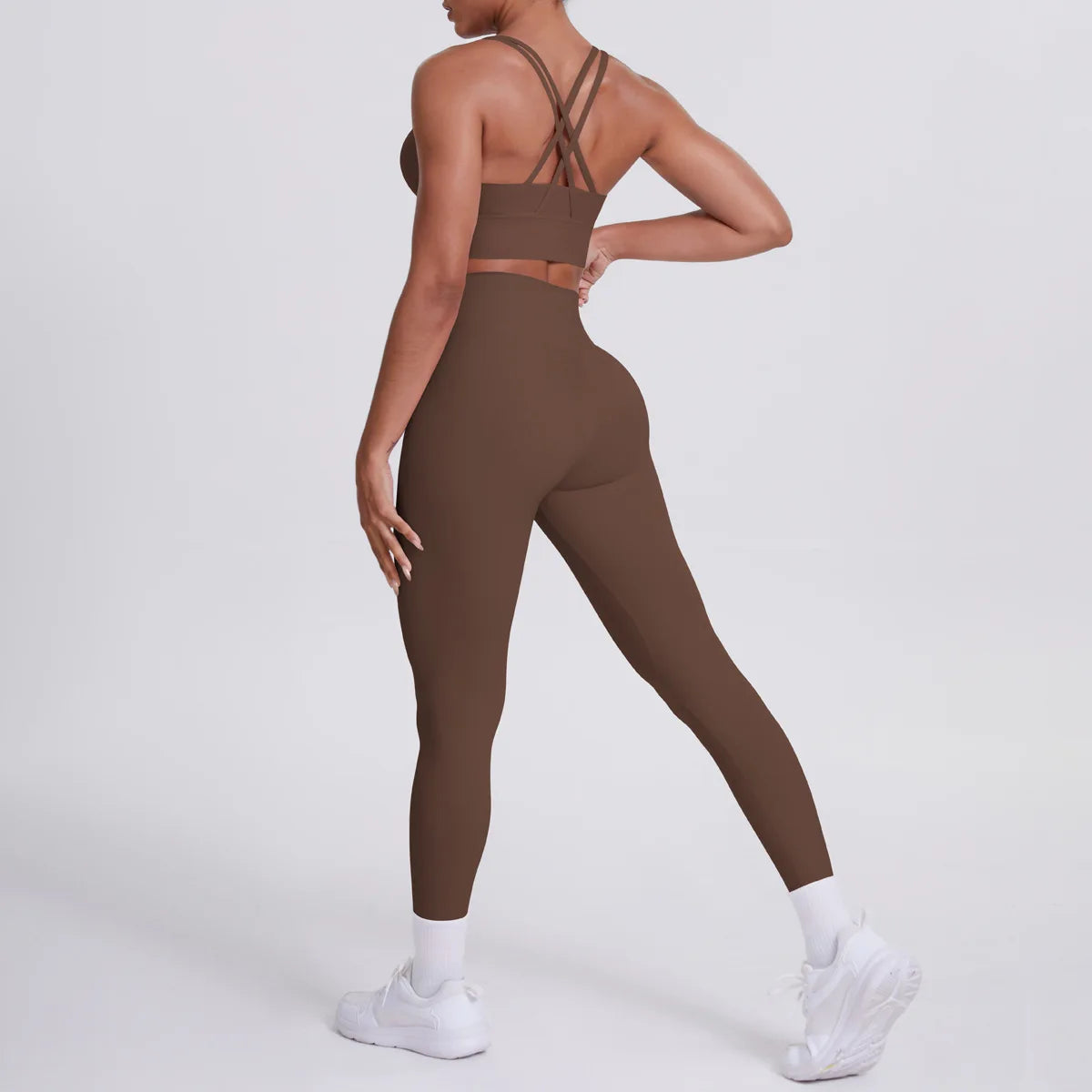 JJUREN Seamless Yoga Suit Women Tracksuit Sports Bra High Waist Leggings Yoga Outfit Gym Set Fitness Workout Clothes Sportswear