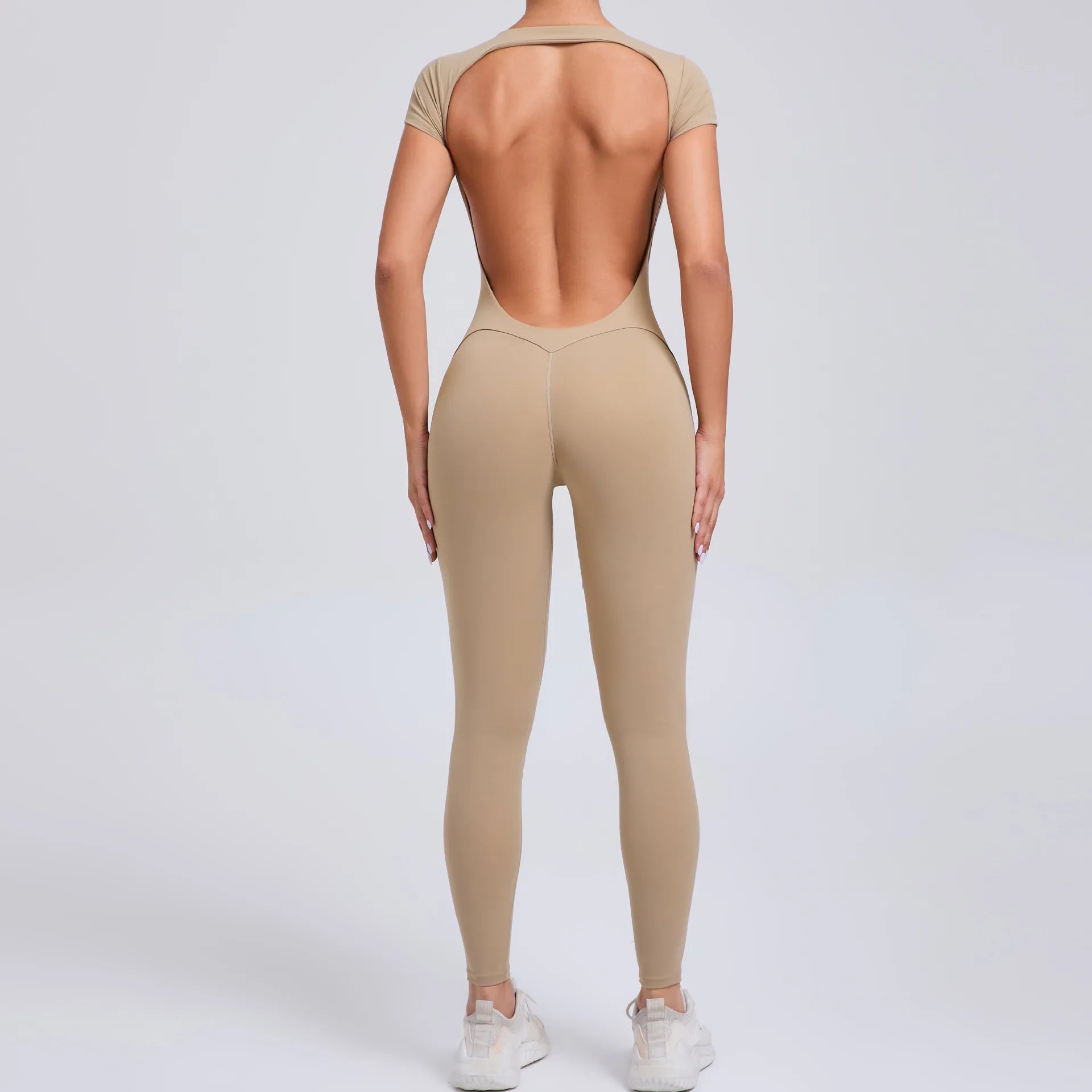 Yoga Suit Women's Jumpsuit One Piece Sports Suit Short Sleeve Gym Clothes Push Up Training Fitness Yoga Bodysuit Sportswear
