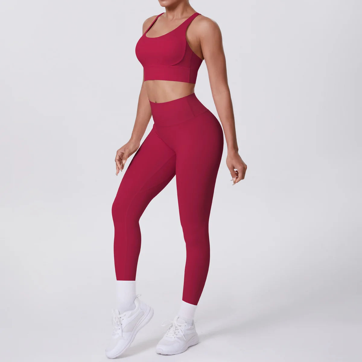 JJUREN Seamless Yoga Suit Women Tracksuit Sports Bra High Waist Leggings Yoga Outfit Gym Set Fitness Workout Clothes Sportswear