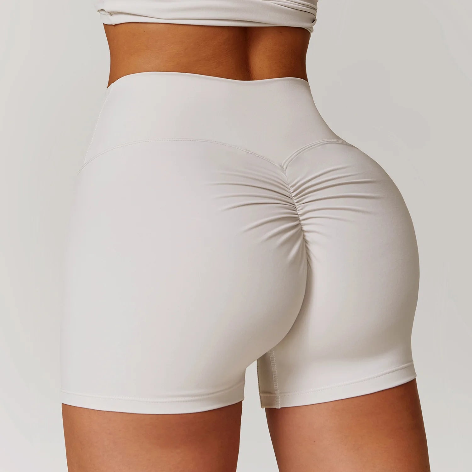 Women Sports Short Yoga Legging Shorts Squat Proof High Waist Fitness Tight Shorts Cycling Running Push Up Workout Gym Shorts