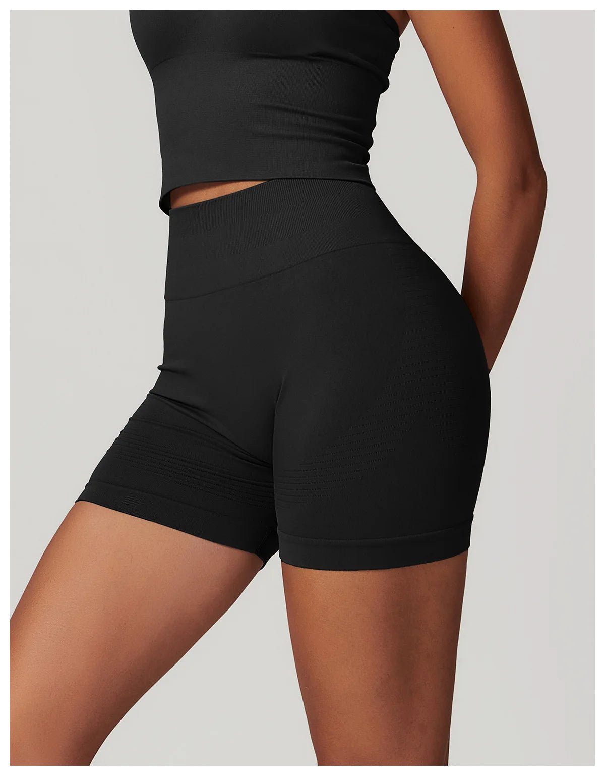 Seamless Women Yoga Shorts High Waist Workout Shorts Fitness Yoga Lift Butt Fitness Ladies Yoga Tights Gym Running Short Pants