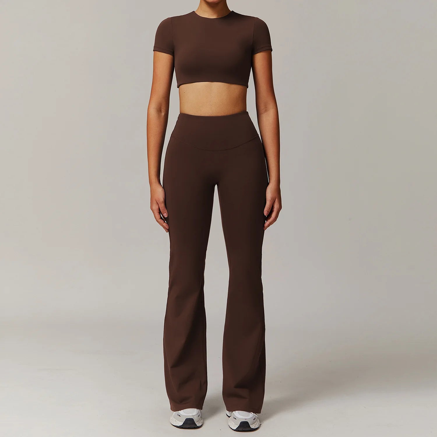 Women's Tracksuit 2PCS Yoga Sets Sportswear Workout Fitness Long Sleeved Sports Bra High Waist Leggings Gym Clothing Sports Suit