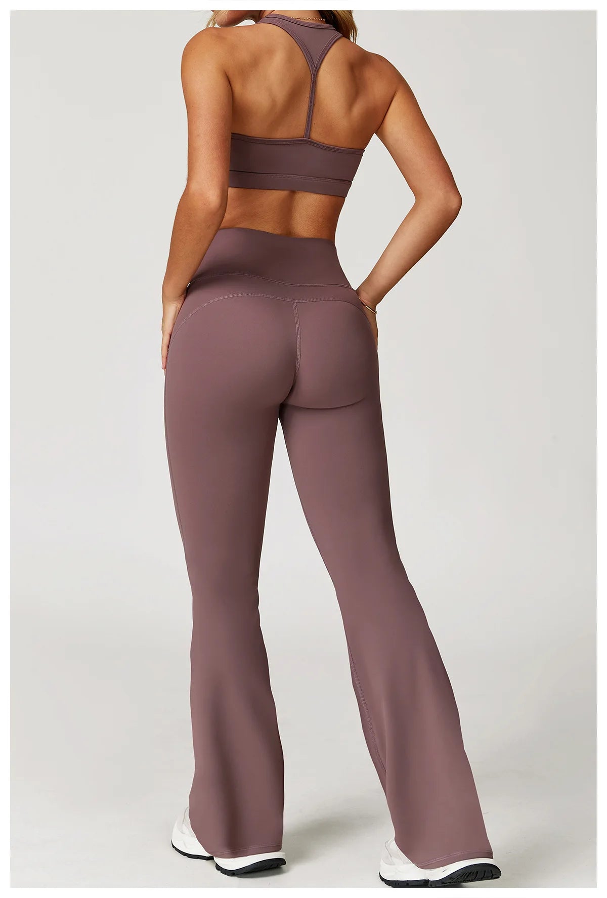 Yoga Set 2 Pieces Women Clothes Workout Outfits Fitness Sportswear Gym Tracksuit High Waist Leggings Sports Bra Athletic Wear