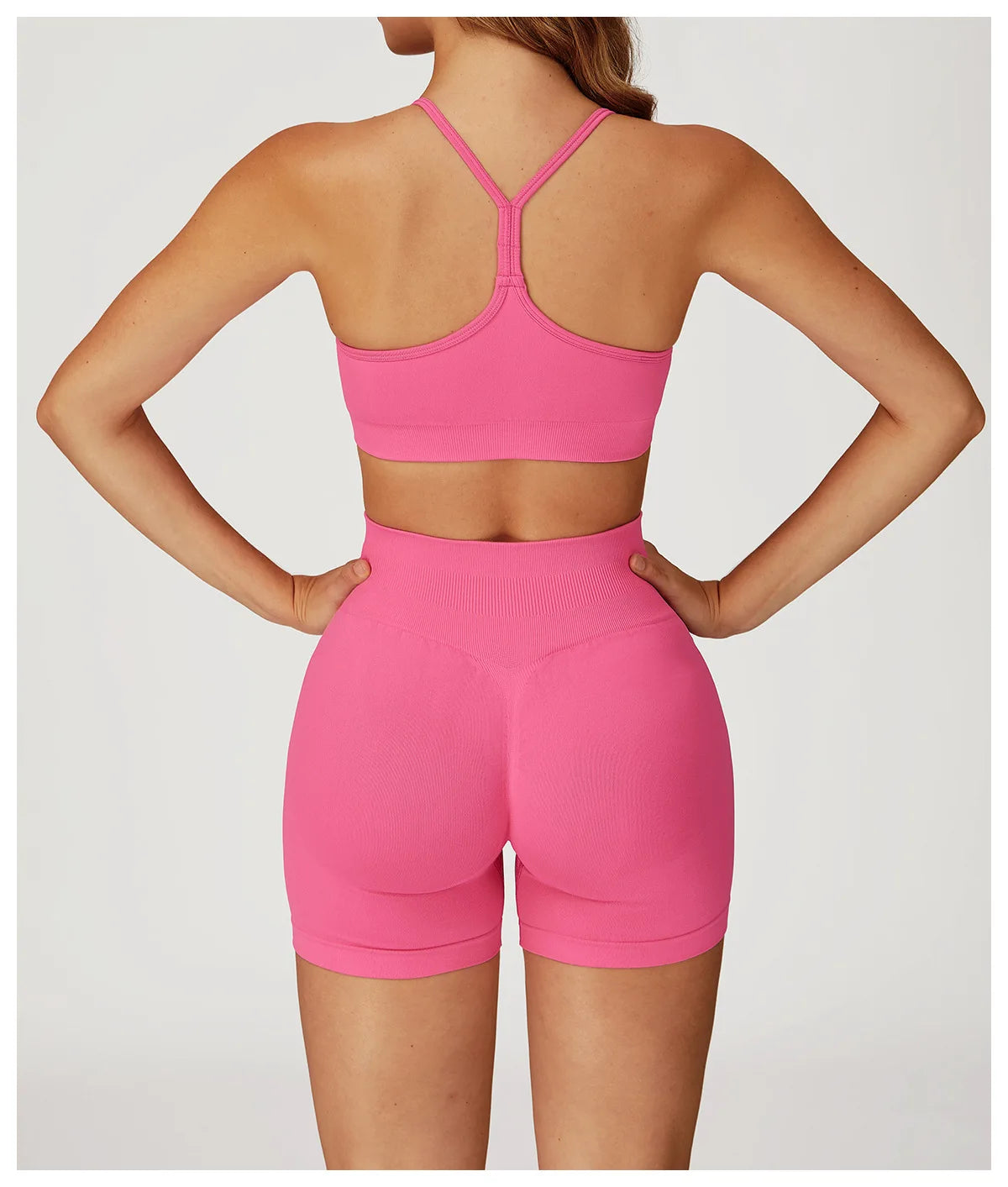 Breathable Sports Bra Anti-Sweat Fitness Top Women Yoga Bra Crop Top Push Up High Strength Sport Bra Seamless Gym Workout Top