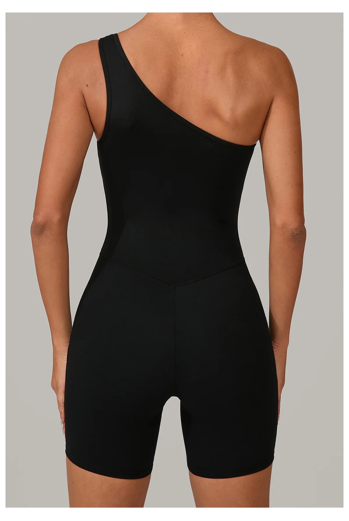 One Shoulder Jumpsuit Women's Fitness Suit Short Sets Sports Overalls for Woman Tracksuit Yoga Clothing Gym Workout Sportswear
