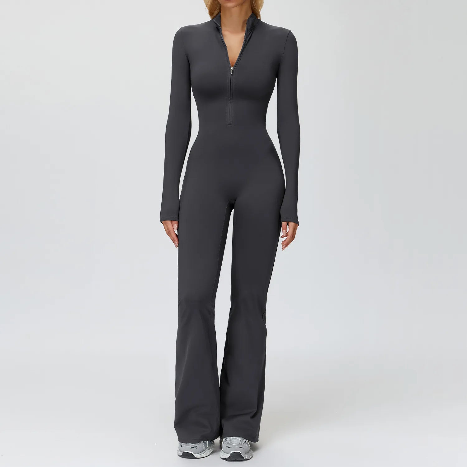 Winter Yoga Suit Gym Set Women Tracksuit Thicken Sportswear Zipper Fitness Long Sleeved Sports Jumpsuit Push Up Workout Clothes