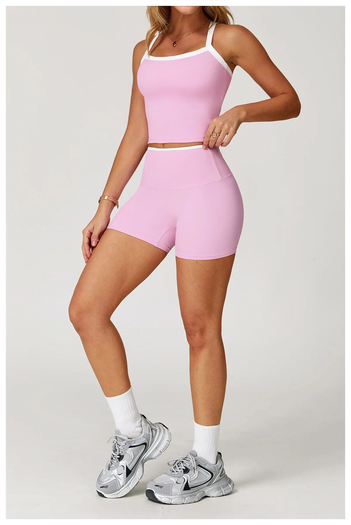 Women Yoga Shorts High Waist Workout Shorts Fitness Impact Shorts Yoga Lift Butt Fitness Ladies Cycling Gym Running Short Pants