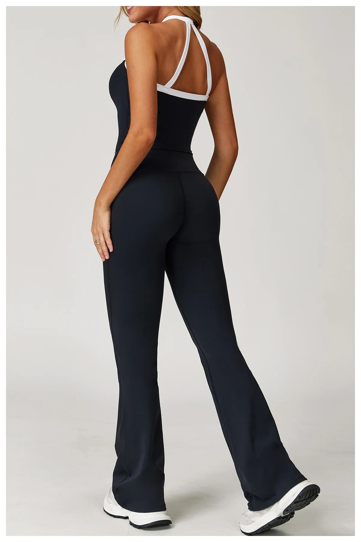 Flare Leggings Yoga Women High Waist Wide Leg Yoga Pants Impact Gym Sports Slim Flared Tights Pants Control Tummy Dance Trousers