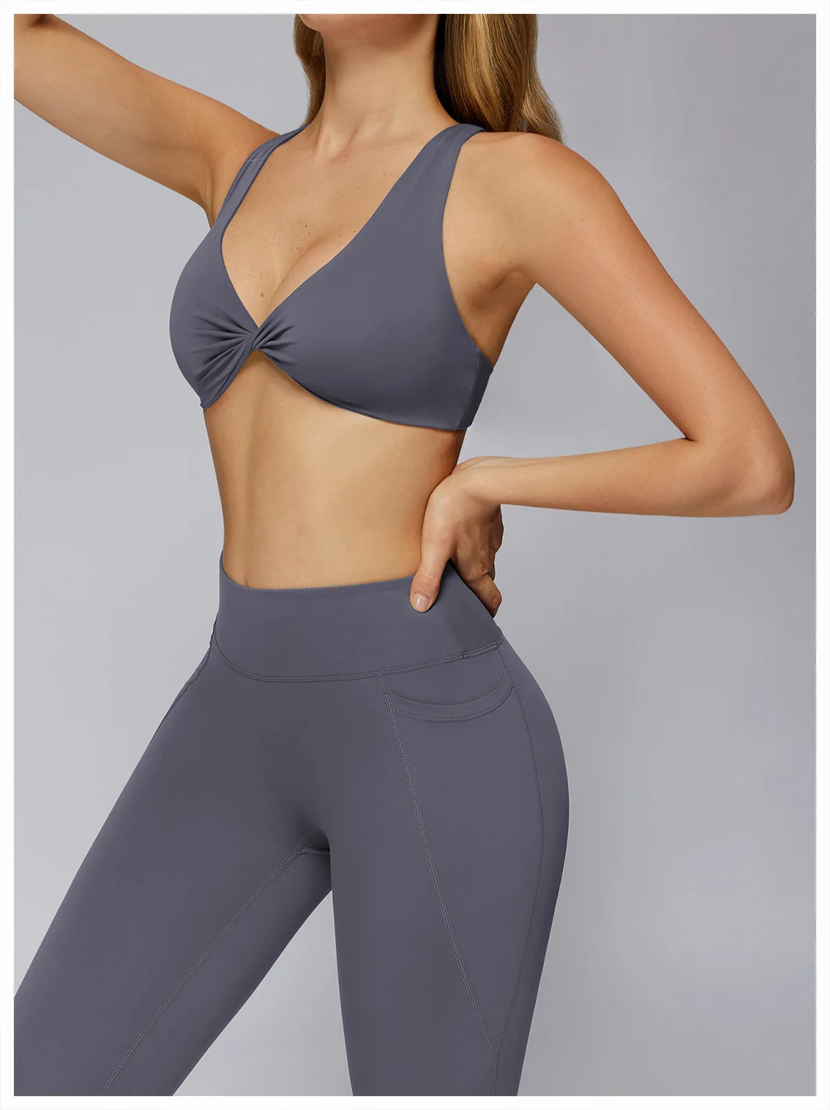 High Intensity Sports Underwear Women Shockproof Sagging Resistant Yoga Vest Fitness Bra Integrated Professional Running Gym Top