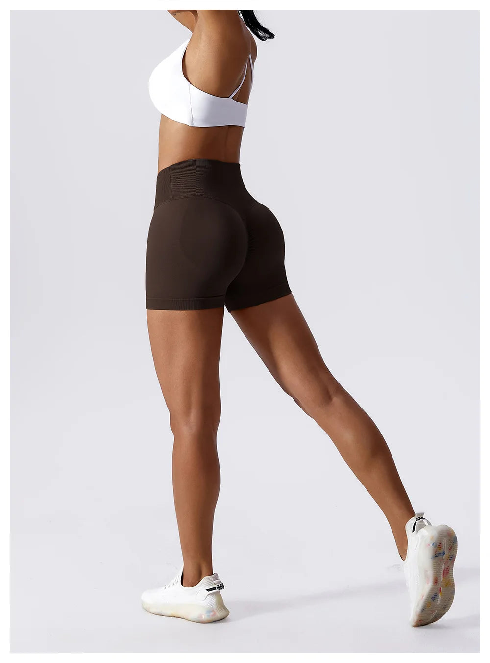 Summer Seamless Yoga Shorts High Waist Elasticity Sports Leggings Women Breathable Cycling Shorts Buttock Lift Gym Shorts Women