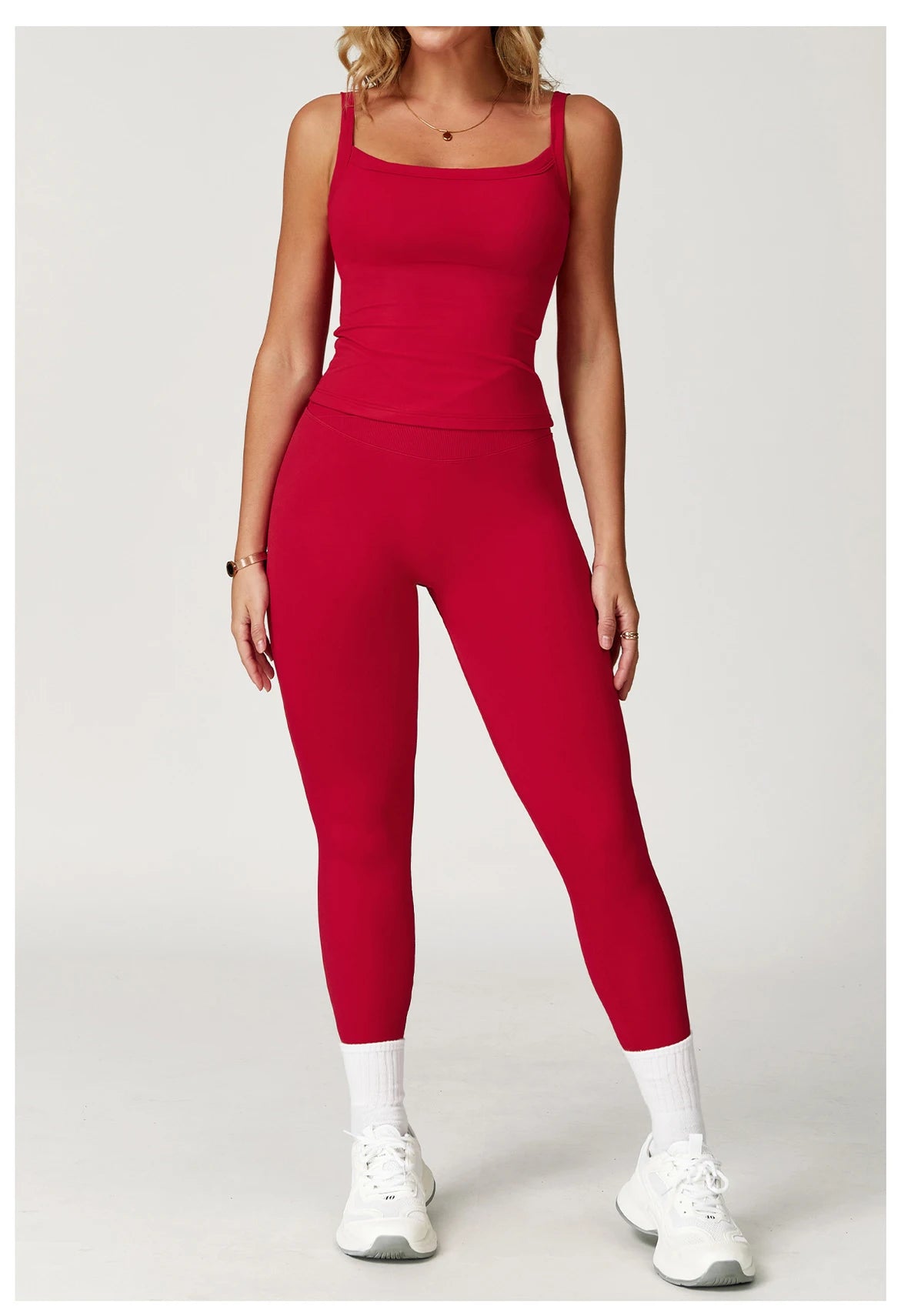 Women Tracksuit 2PCS Seamless Fitness Suit Yoga Sets Sportswear Workout Sports Bra High Waist Leggings Gym Clothing Sports Suits