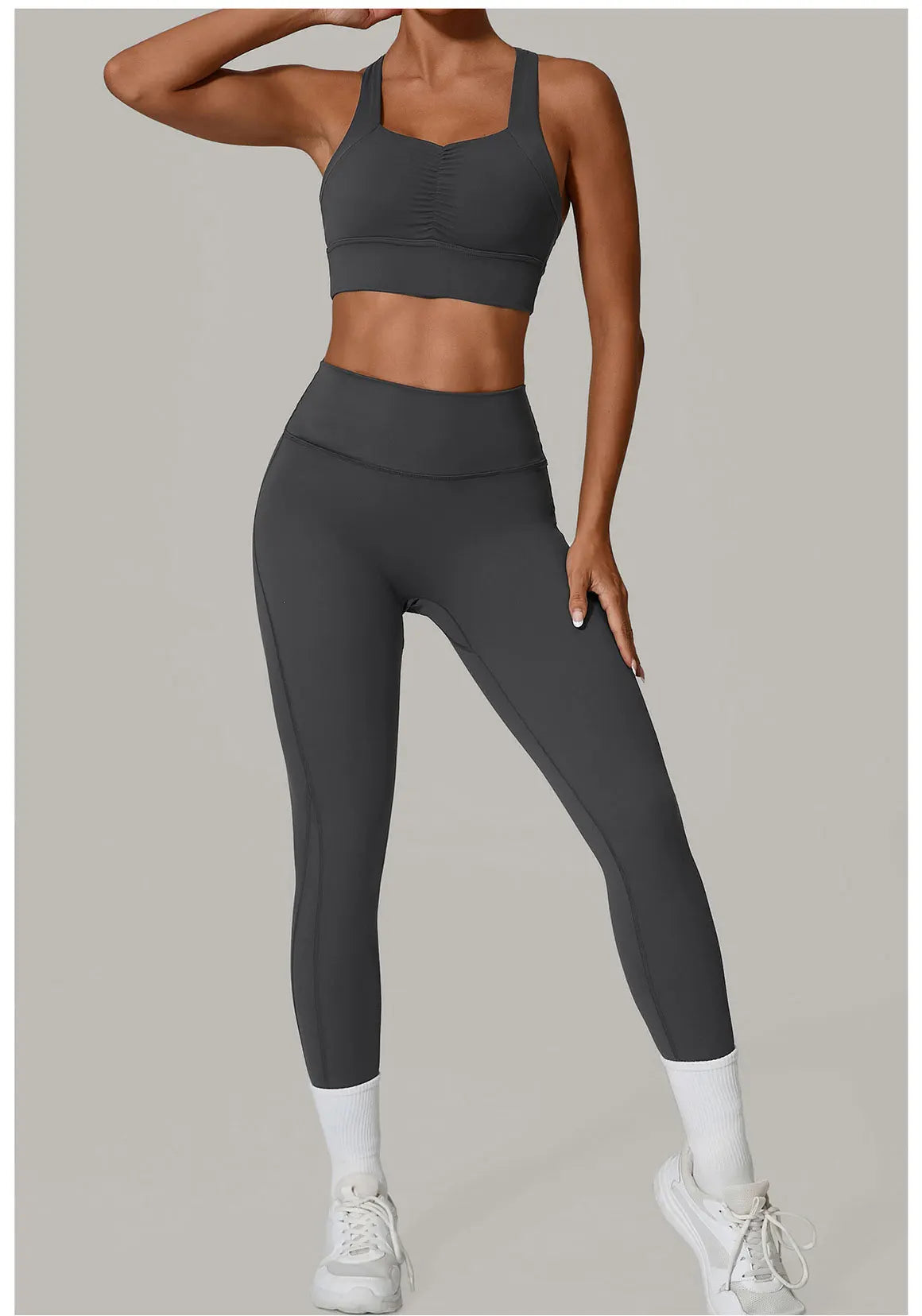 Women's Tracksuit Fitness Suit Yoga Sets Sportswear Workout Outfits Sports Bra High Waist Leggings Gym Clothing Sports Suits