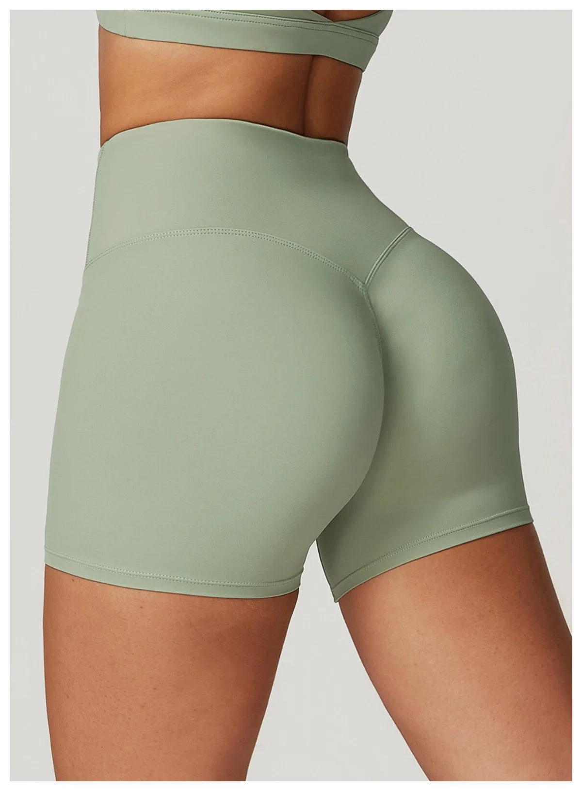 Women's Sports Yoga Shorts High Waist Hip Lift Fitness Running Cycling Quick Dry Breathable Yoga Women's Impact Yoga Shorts