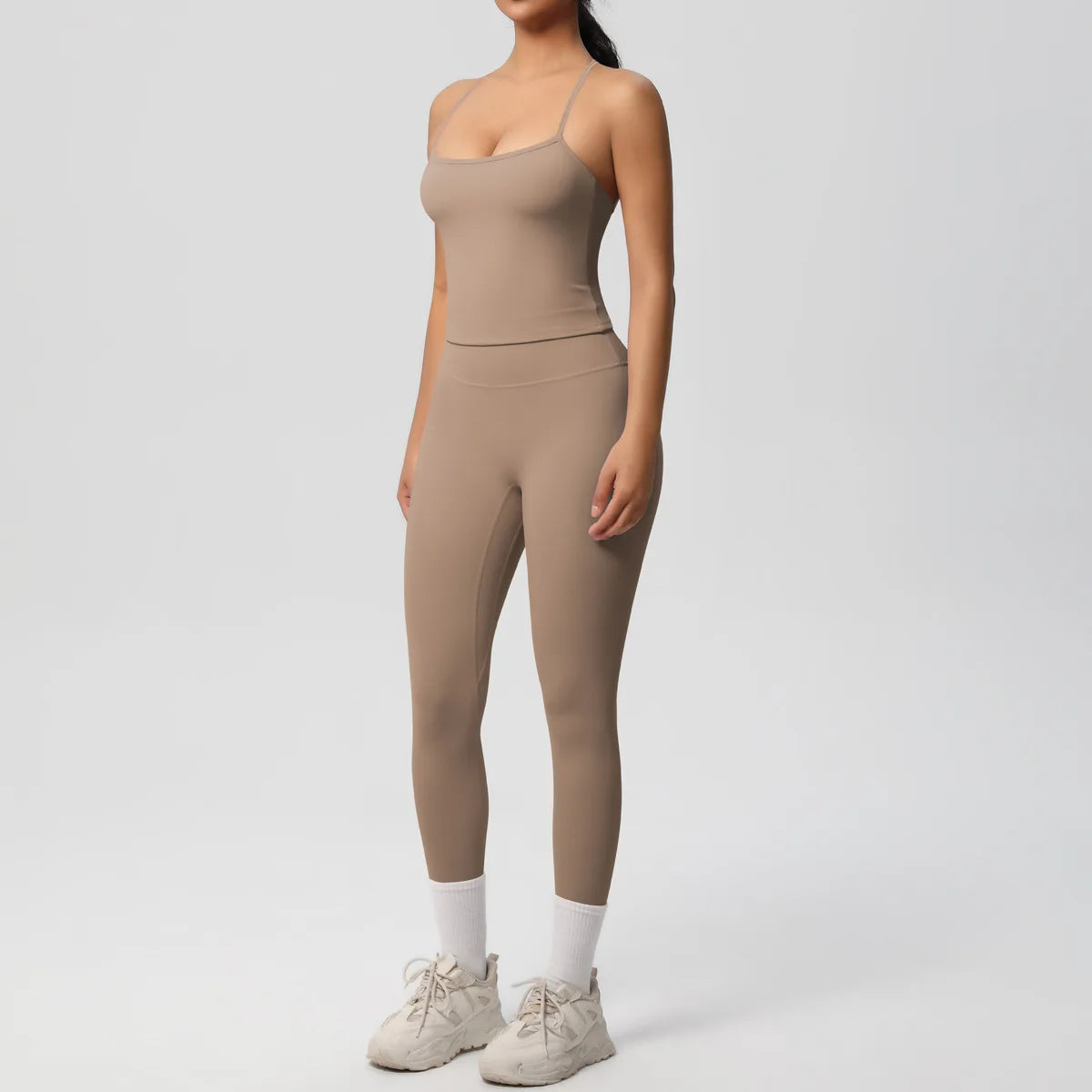 Yoga Outfits Women Tracksuit Fitness Suit Training Sleeveless Sport Gym Set Workout Overalls Sports Underwear Sportswear