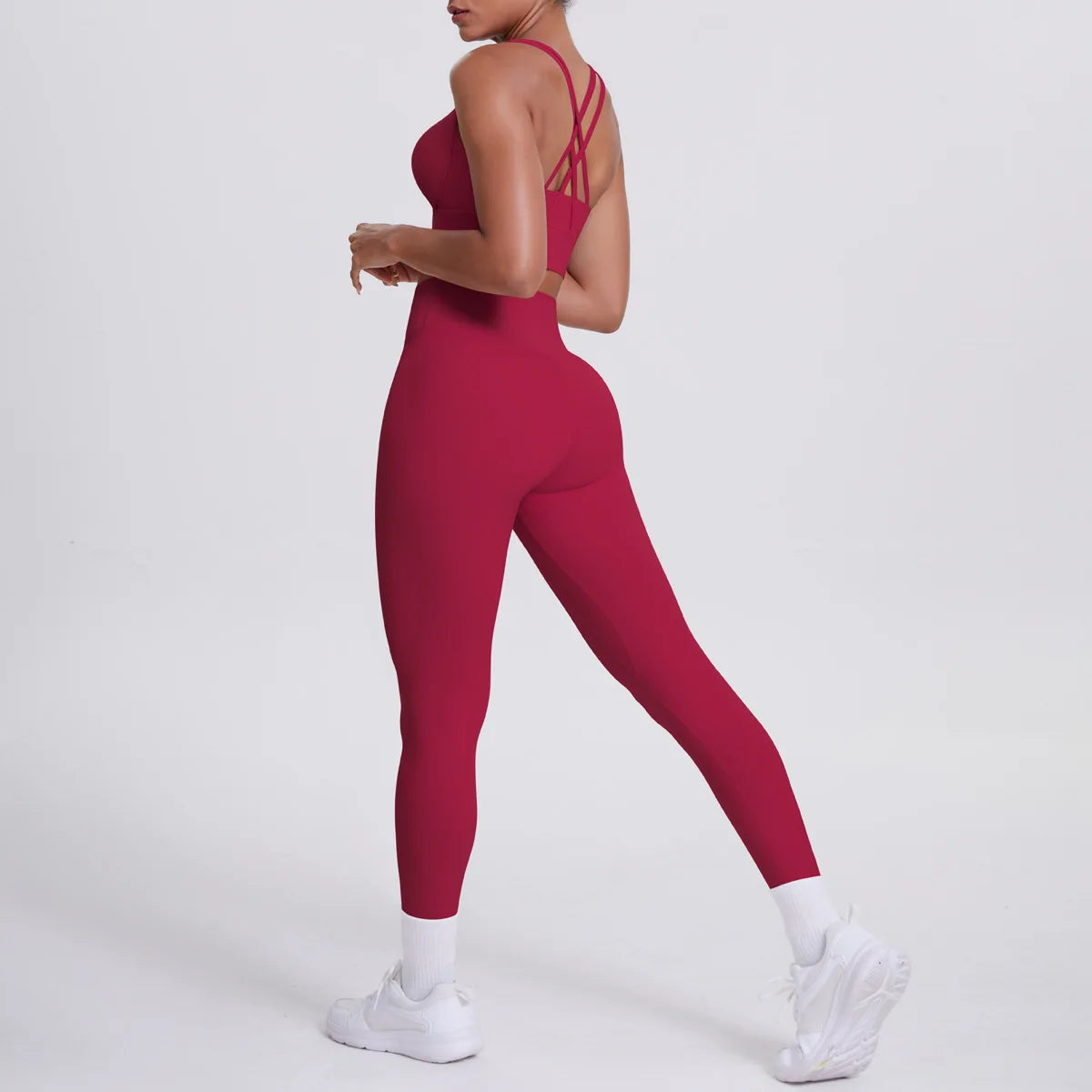 JJUREN Seamless Yoga Suit Women Tracksuit Sports Bra High Waist Leggings Yoga Outfit Gym Set Fitness Workout Clothes Sportswear