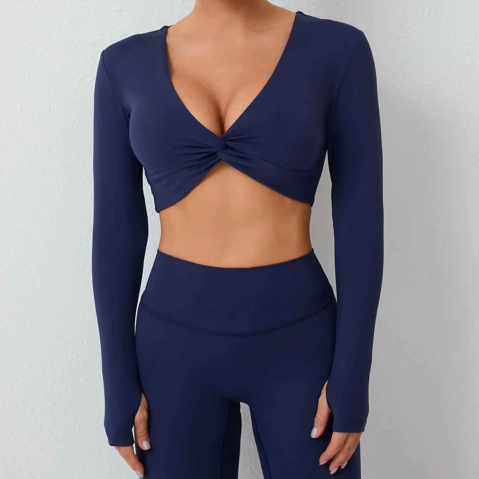 Women Yoga Shirts Crop Top Sexy Long Sleeves Shirts for Women Yoga Sports Fitness Running Gym Clothes Push Up Workout Tops