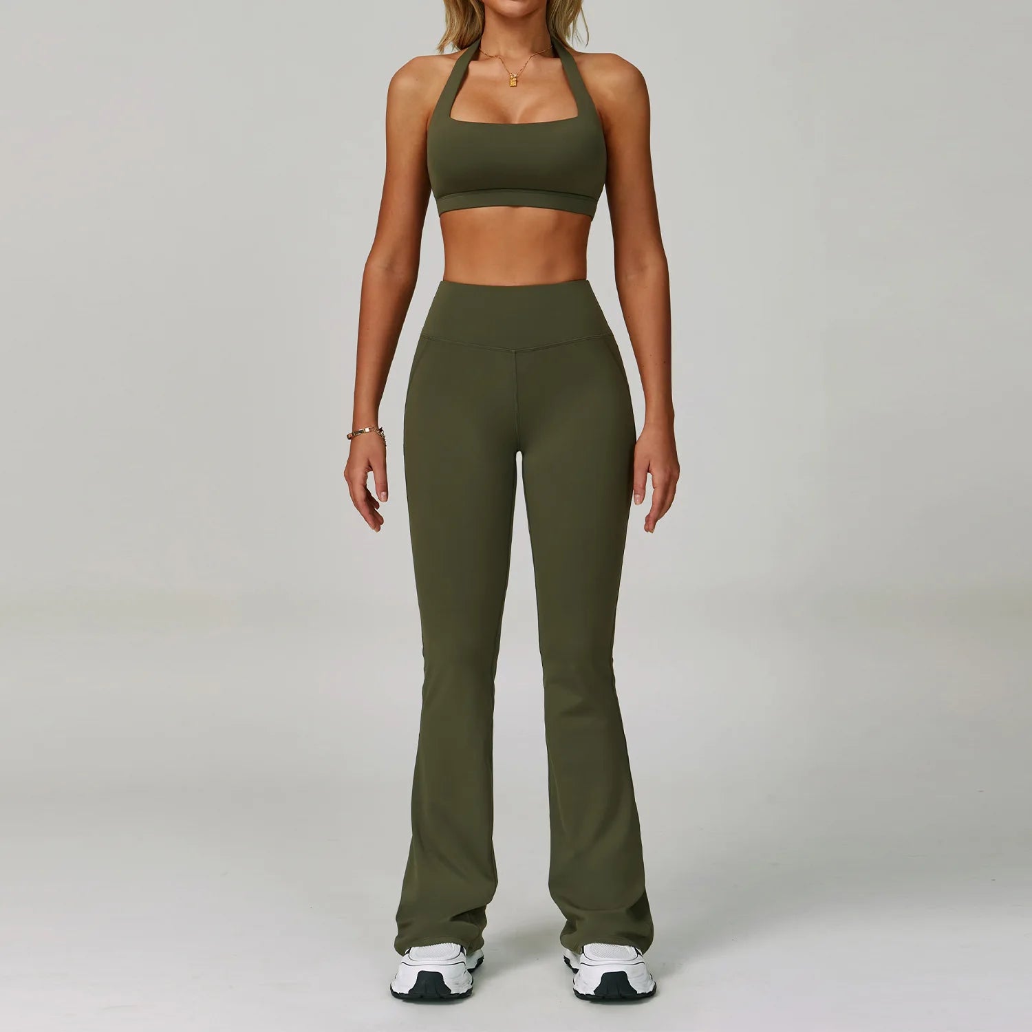 2 Piece Set Women's Tracksuit Fitness Clothes Yoga Sets Sportswear Workout Bra High Waist Leggings Set Gym Clothing Sports Suits