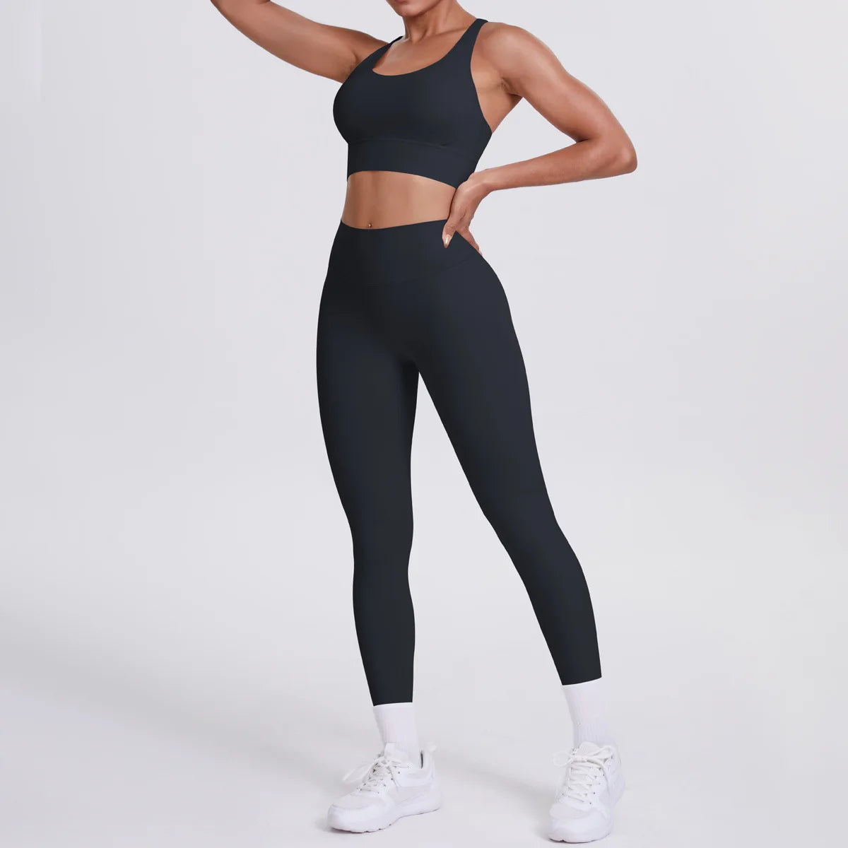 JJUREN Seamless Yoga Suit Women Tracksuit Sports Bra High Waist Leggings Yoga Outfit Gym Set Fitness Workout Clothes Sportswear
