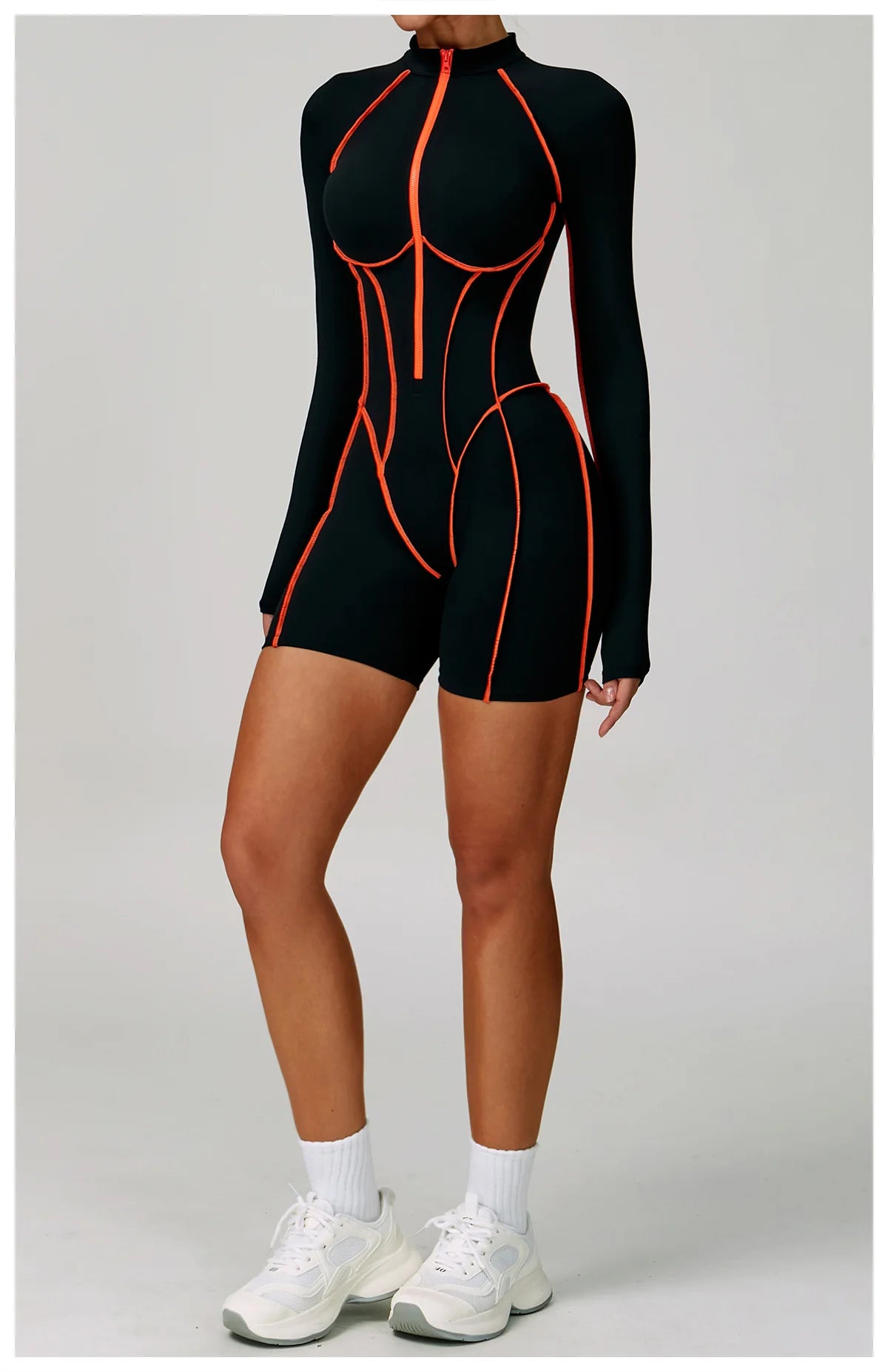 Zipper Rompers Women's Gym Jumpsuit Fitness Suit Short Sets Sports Overalls for Woman Tracksuit Yoga Clothing Workout Sportswear